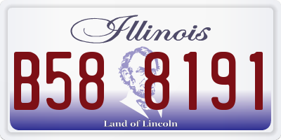IL license plate B588191
