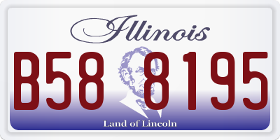 IL license plate B588195