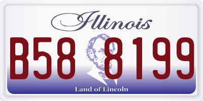 IL license plate B588199