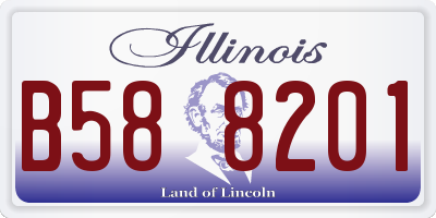 IL license plate B588201