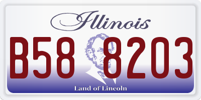 IL license plate B588203