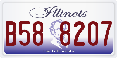 IL license plate B588207