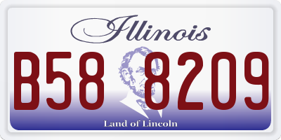 IL license plate B588209