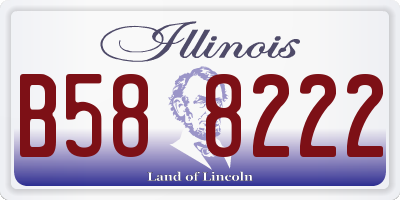 IL license plate B588222