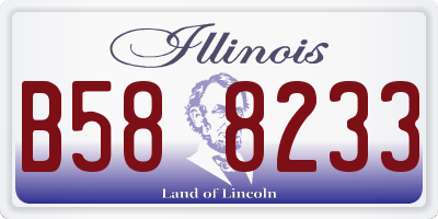IL license plate B588233