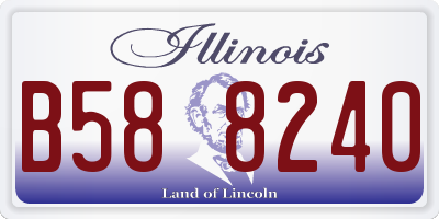 IL license plate B588240
