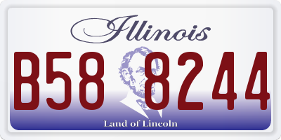 IL license plate B588244