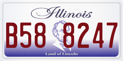 IL license plate B588247