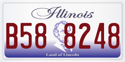 IL license plate B588248