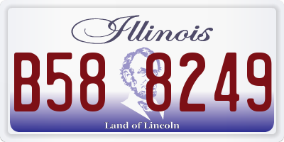 IL license plate B588249