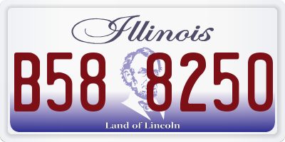 IL license plate B588250