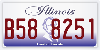 IL license plate B588251
