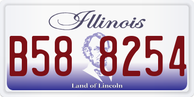 IL license plate B588254