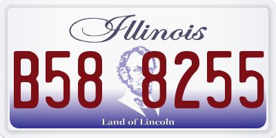 IL license plate B588255