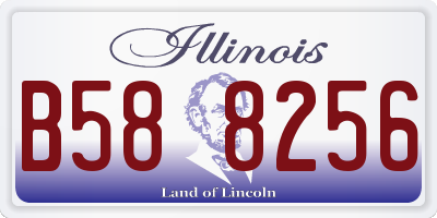 IL license plate B588256