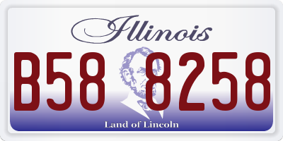 IL license plate B588258