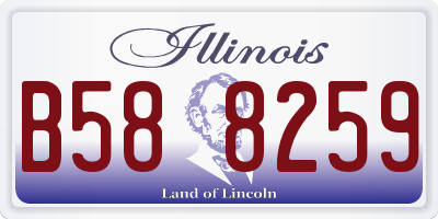 IL license plate B588259