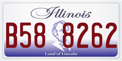 IL license plate B588262