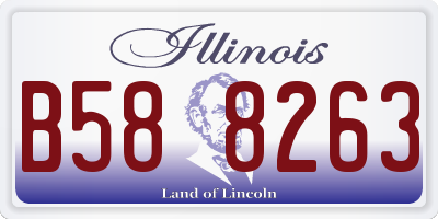 IL license plate B588263