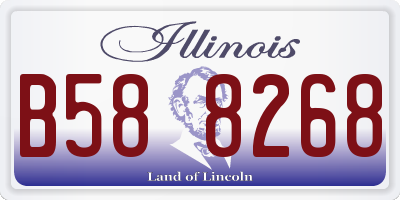 IL license plate B588268
