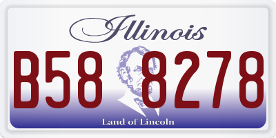 IL license plate B588278