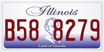 IL license plate B588279