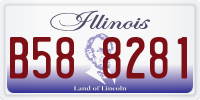 IL license plate B588281