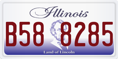 IL license plate B588285