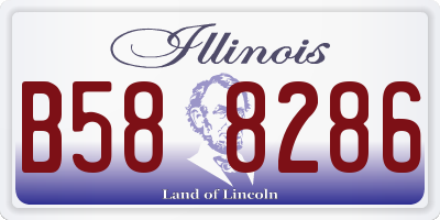 IL license plate B588286