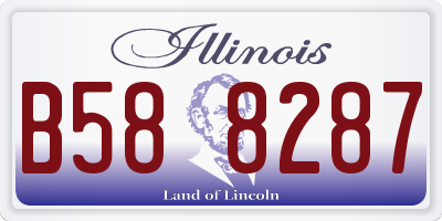 IL license plate B588287