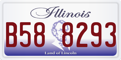 IL license plate B588293
