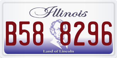 IL license plate B588296