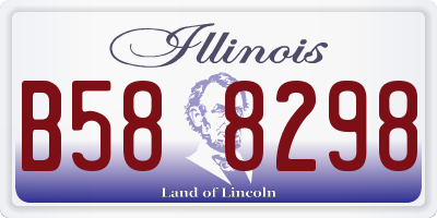 IL license plate B588298