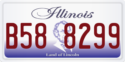 IL license plate B588299