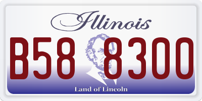IL license plate B588300