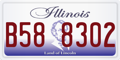 IL license plate B588302