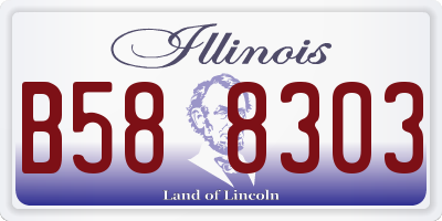 IL license plate B588303