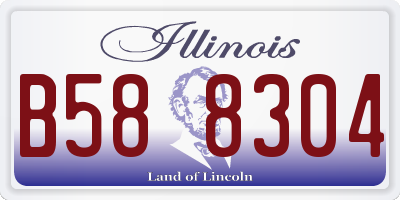 IL license plate B588304