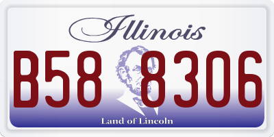 IL license plate B588306