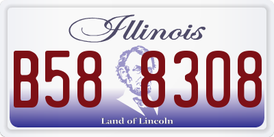 IL license plate B588308