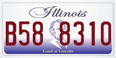IL license plate B588310