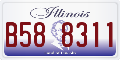 IL license plate B588311