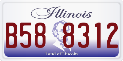 IL license plate B588312