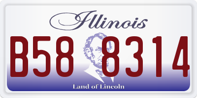IL license plate B588314