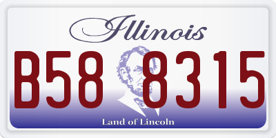 IL license plate B588315