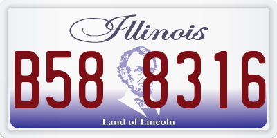 IL license plate B588316