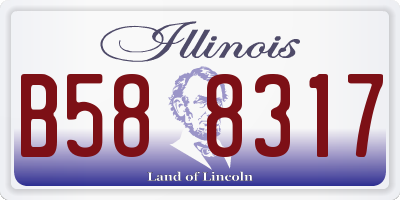 IL license plate B588317