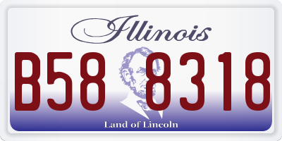 IL license plate B588318