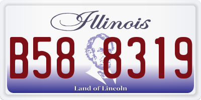 IL license plate B588319