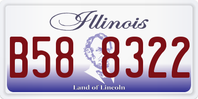 IL license plate B588322